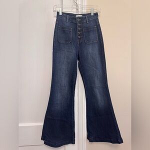 Cello Dark Indigo Flare Jeans
